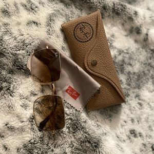 Ray Ban square unisex brown